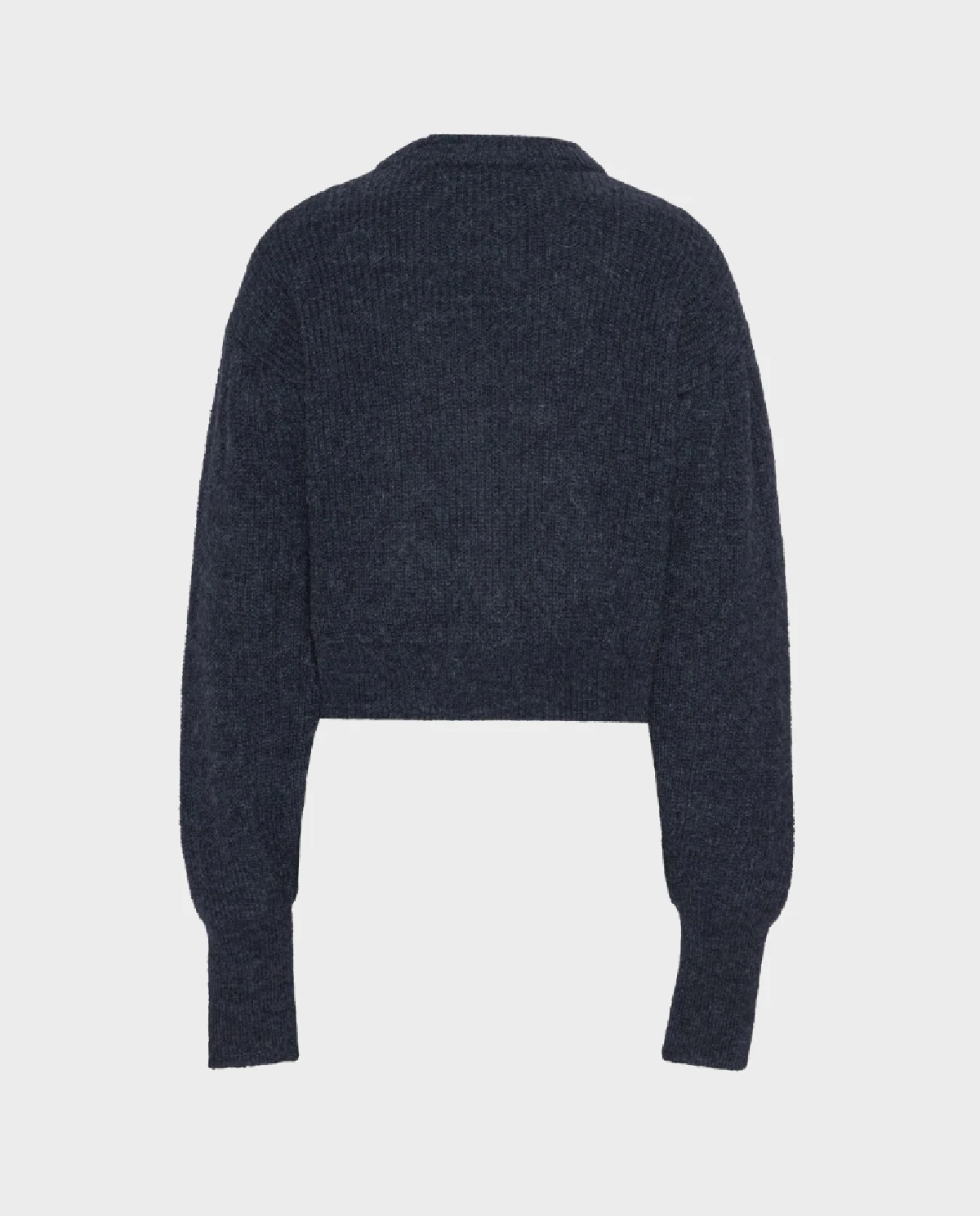 Granatowy dzianinowy sweter z logo - Image #1