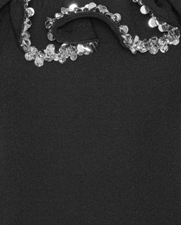 Czarna mini sukienka z falbanką - Image #1