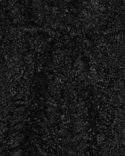 Czarny futrzany płaszcz - Image #1