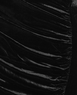 Czarna aksamitna sukienka midi - Image #2