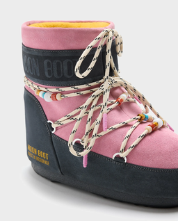 Różowo-szare śniegowce Moon Boot x Guest In Residence Icon Low - Image #4