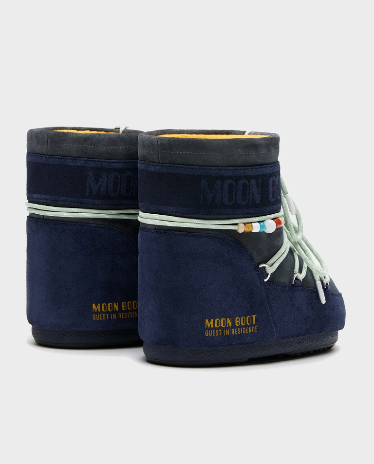 Szaro-granatowe śniegowce Moon Boot x Guest In Residence Icon Low - Image #2