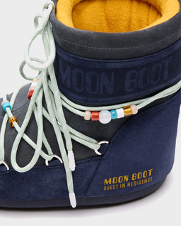 Szaro-granatowe śniegowce Moon Boot x Guest In Residence Icon Low - Image #3