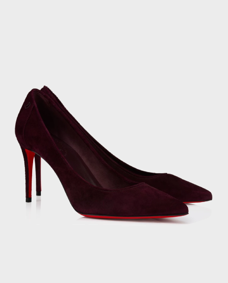Bordowe szpilki Sporty Kate 85 - Image #2