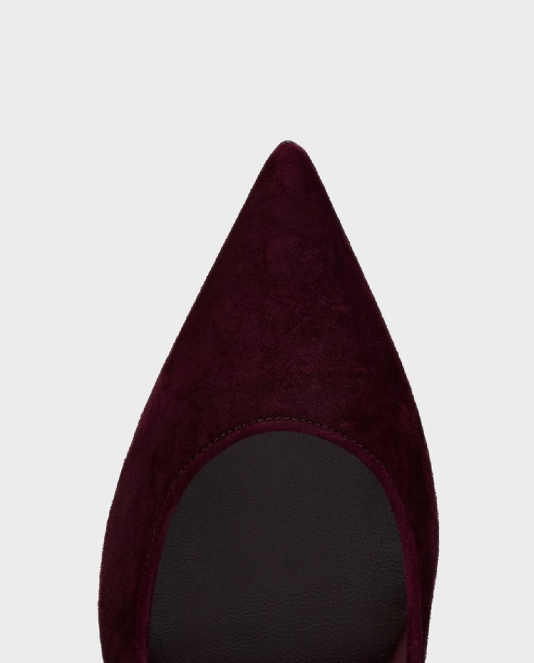 Bordowe szpilki Sporty Kate 85 - Image #4