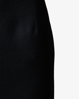 Czarna wełniana spódnica z rozcięciem - Image #2