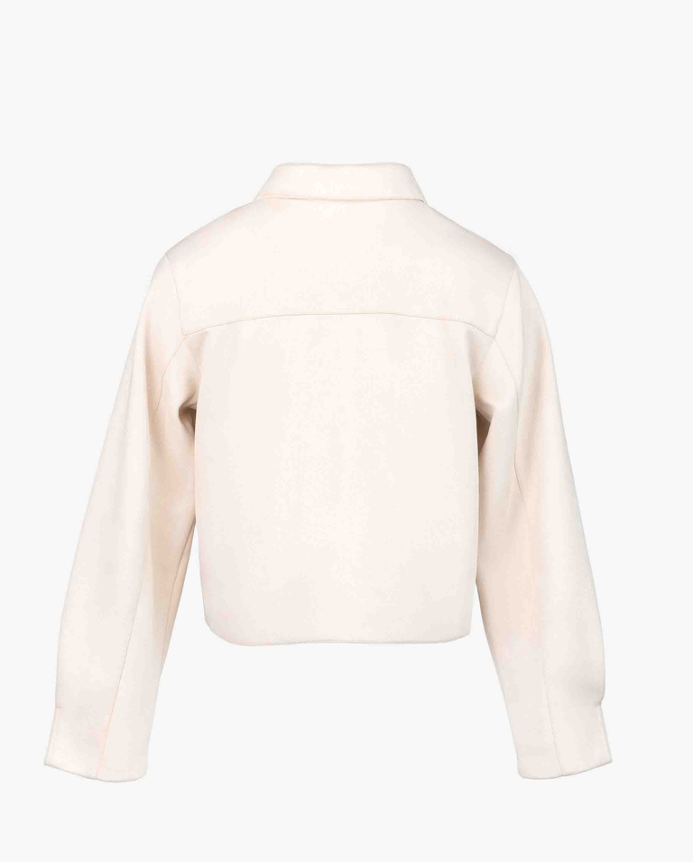 Kremowa kurtka z kołnierzykiem - Image #5