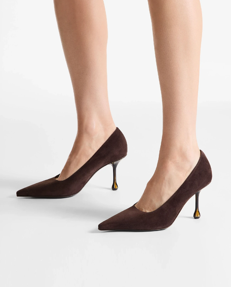 Brązowe czółenka Ixia 80