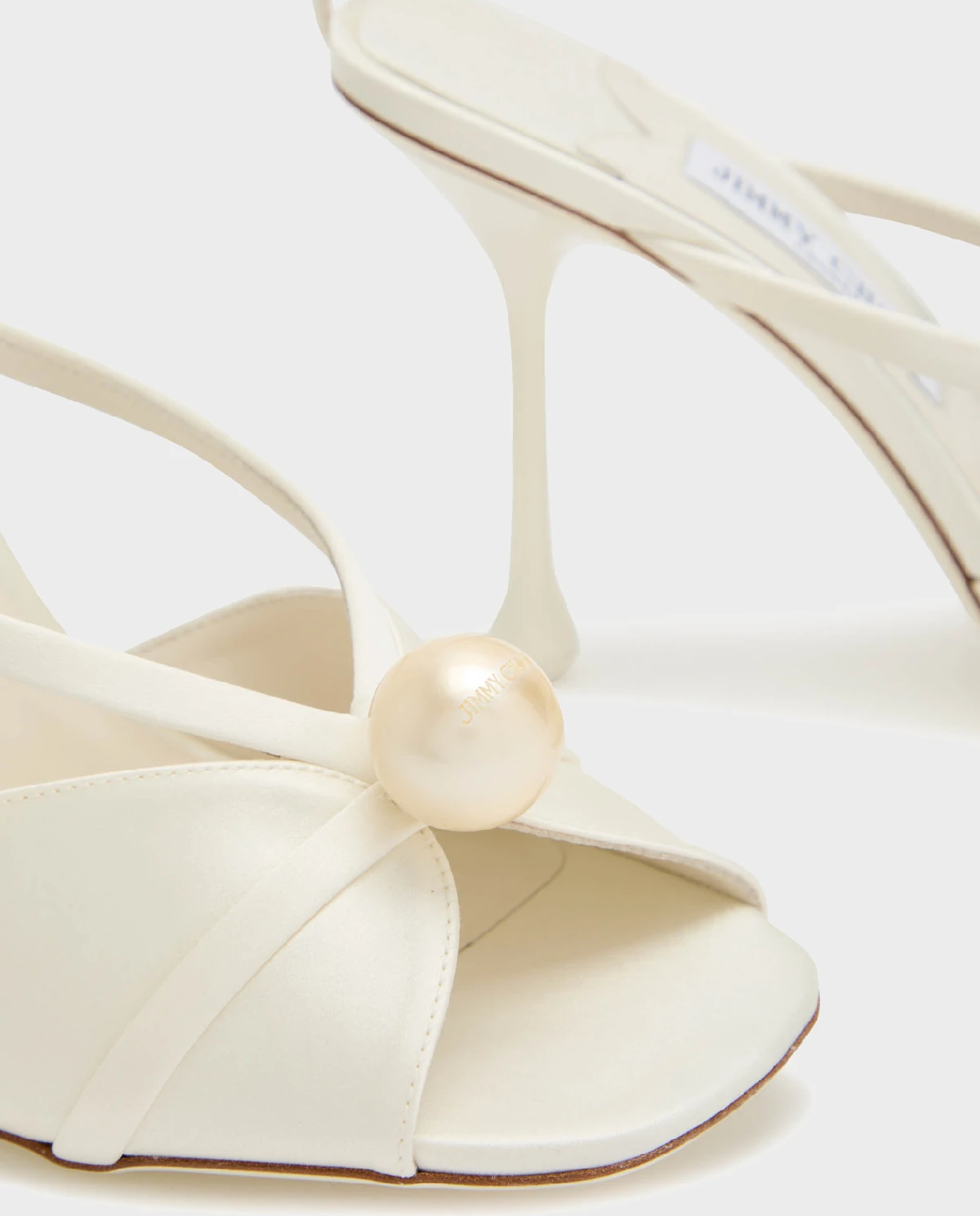 Satynowe sandały na szpilce Siva 95 - Image #3