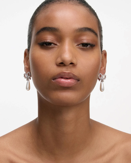 Kolczyki z kryształową kokardką - Image #2