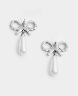 Kolczyki z kryształową kokardką - Image #3