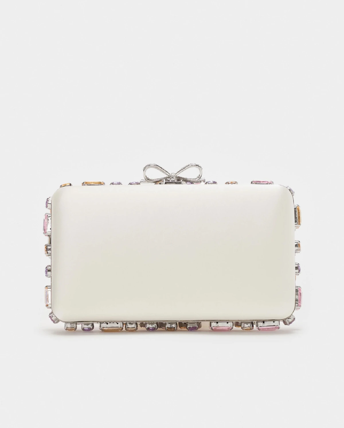 Kremowa kopertówka z kryształkami - Image #2