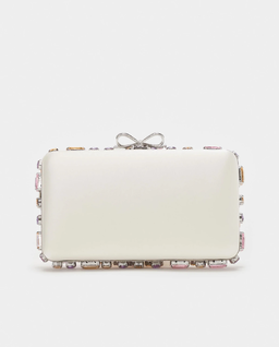 Kremowa kopertówka z kryształkami - Image #2