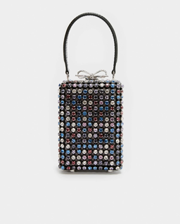 Czarna  torebka z kryształami - Image #0