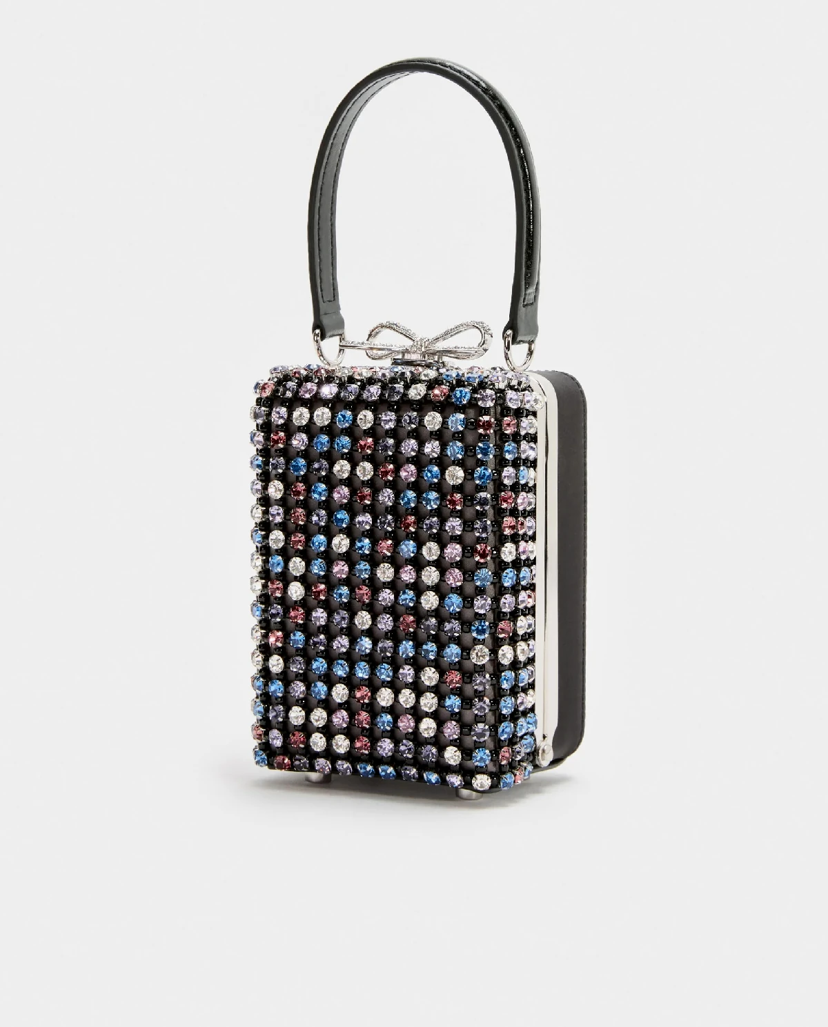 Czarna  torebka z kryształami - Image #1