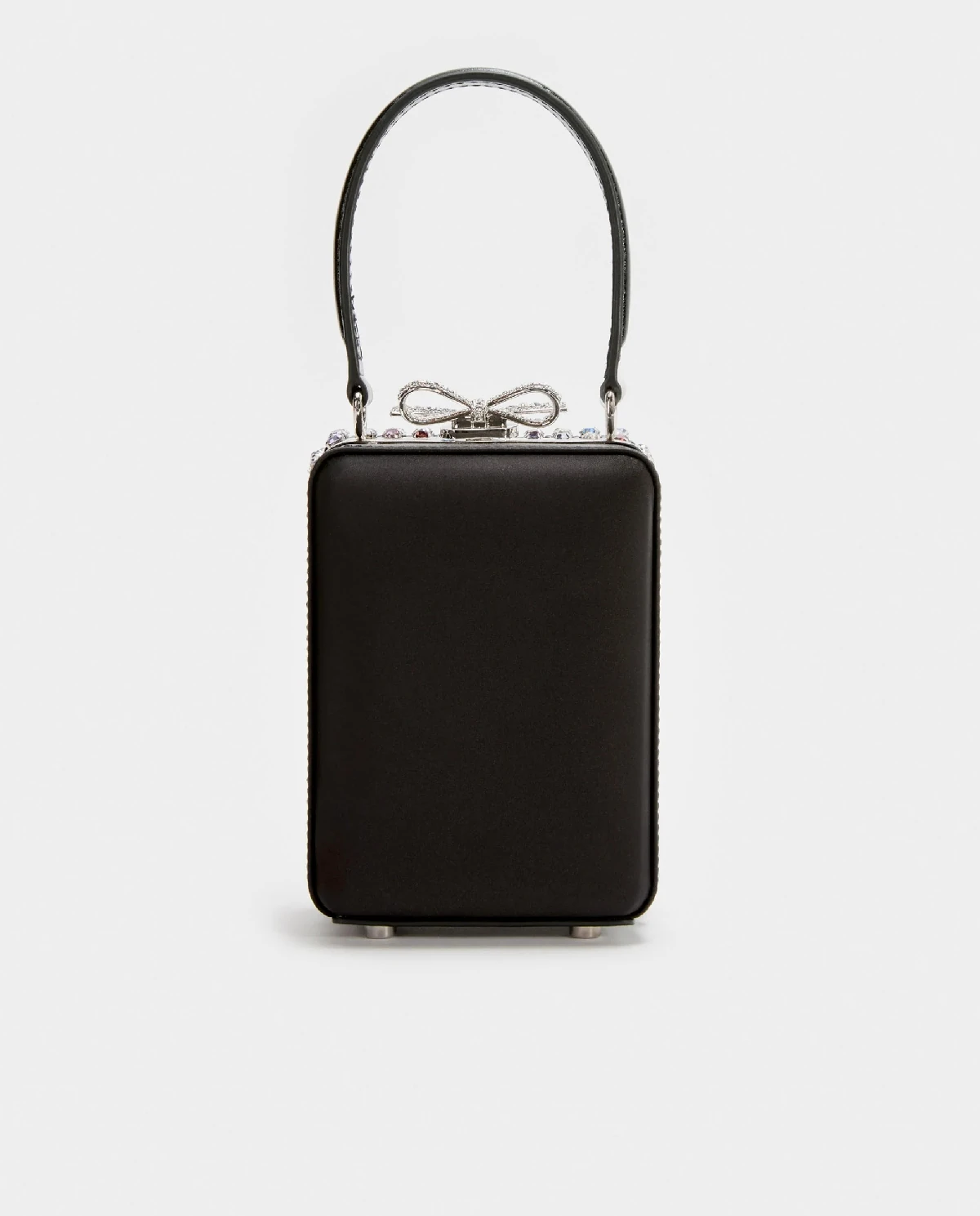 Czarna  torebka z kryształami - Image #2