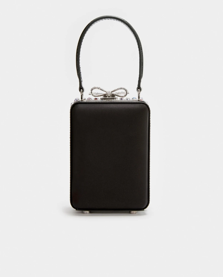 Czarna  torebka z kryształami - Image #2