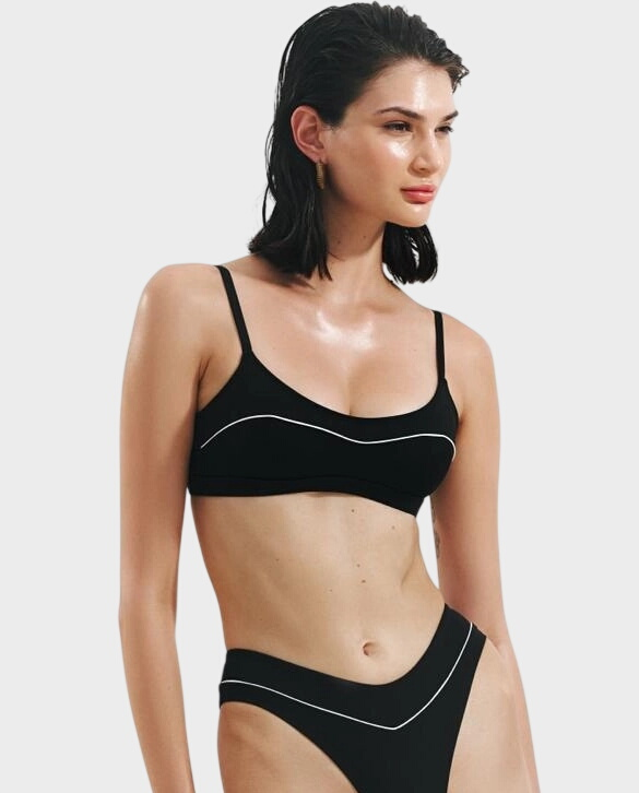 Czarny top od bikini After Sun