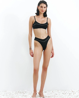 Czarny top od bikini After Sun - Image #2