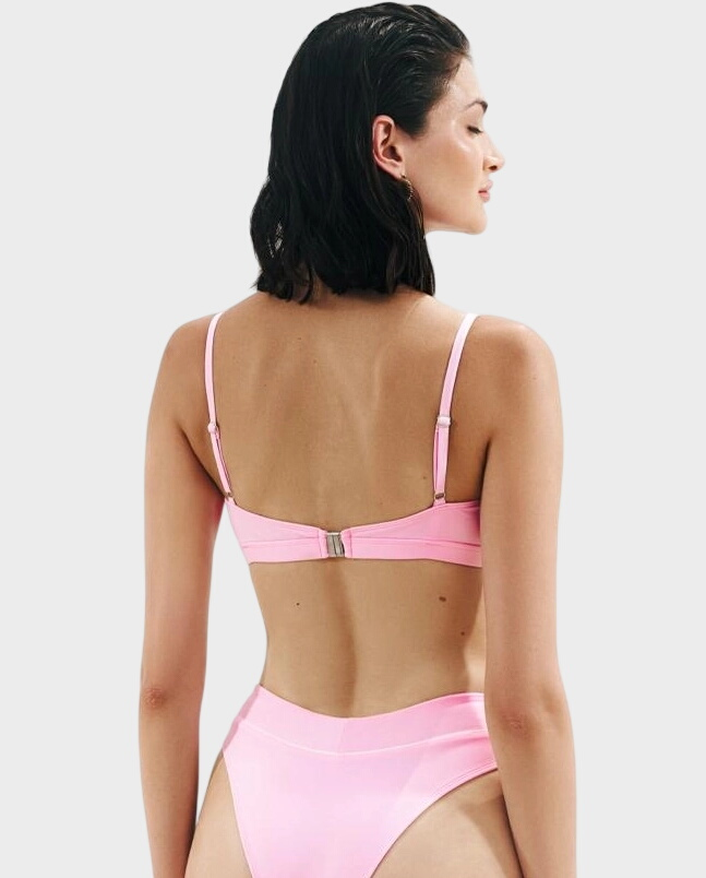 Różowy top od bikini After Sun