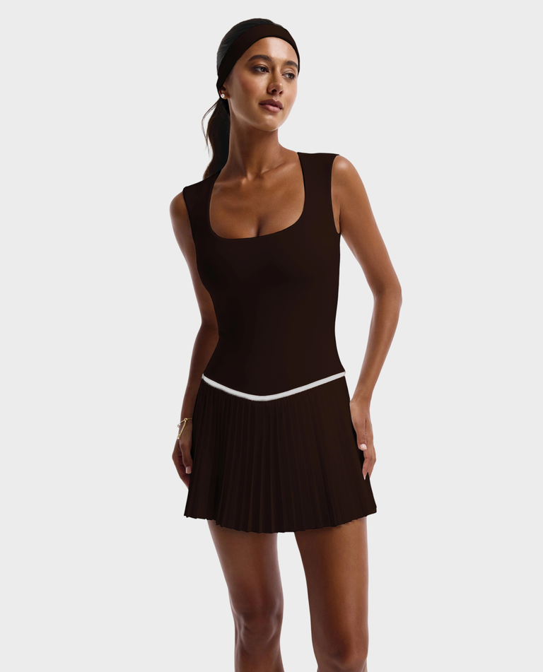 Brązowa sukienka Birdie