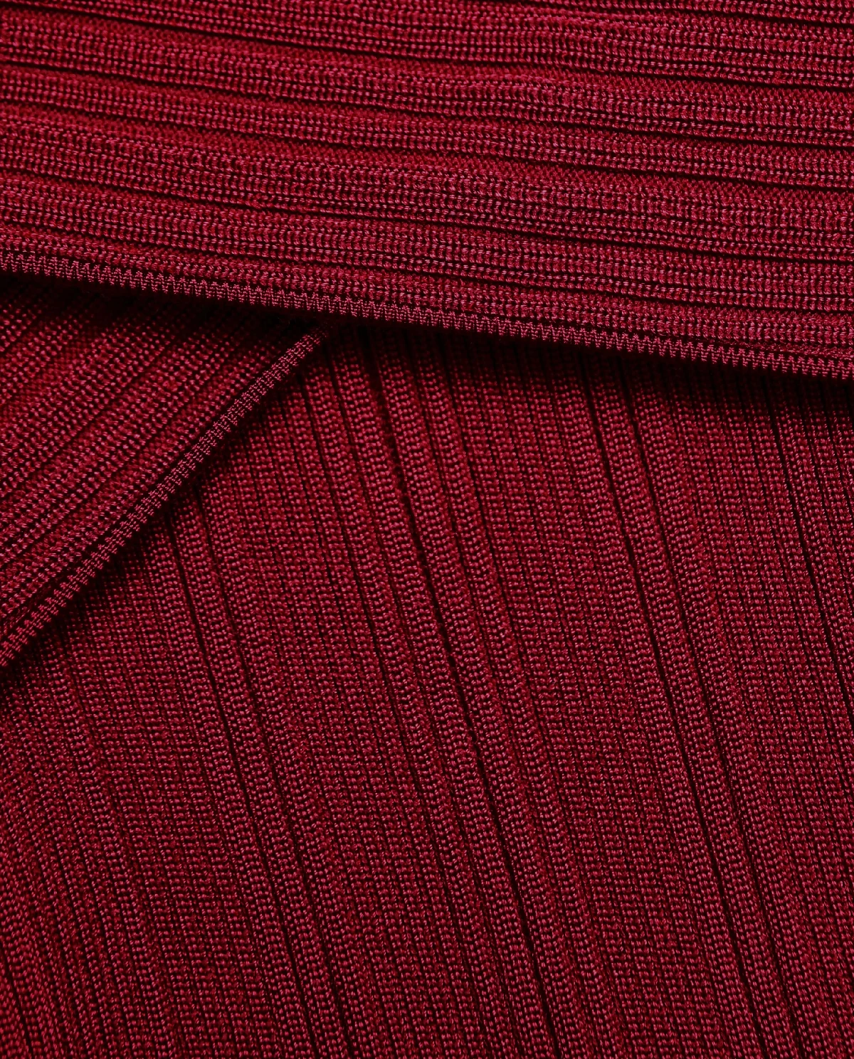 Bordowa sukienka mini - Image #4