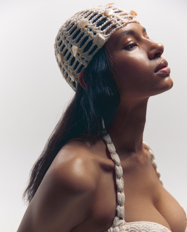 Pleciona czapka Cleo