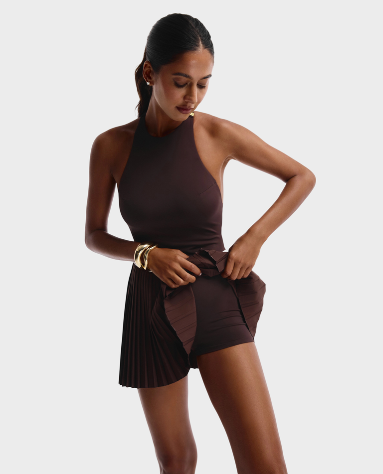 Brązowa sukienka Driver