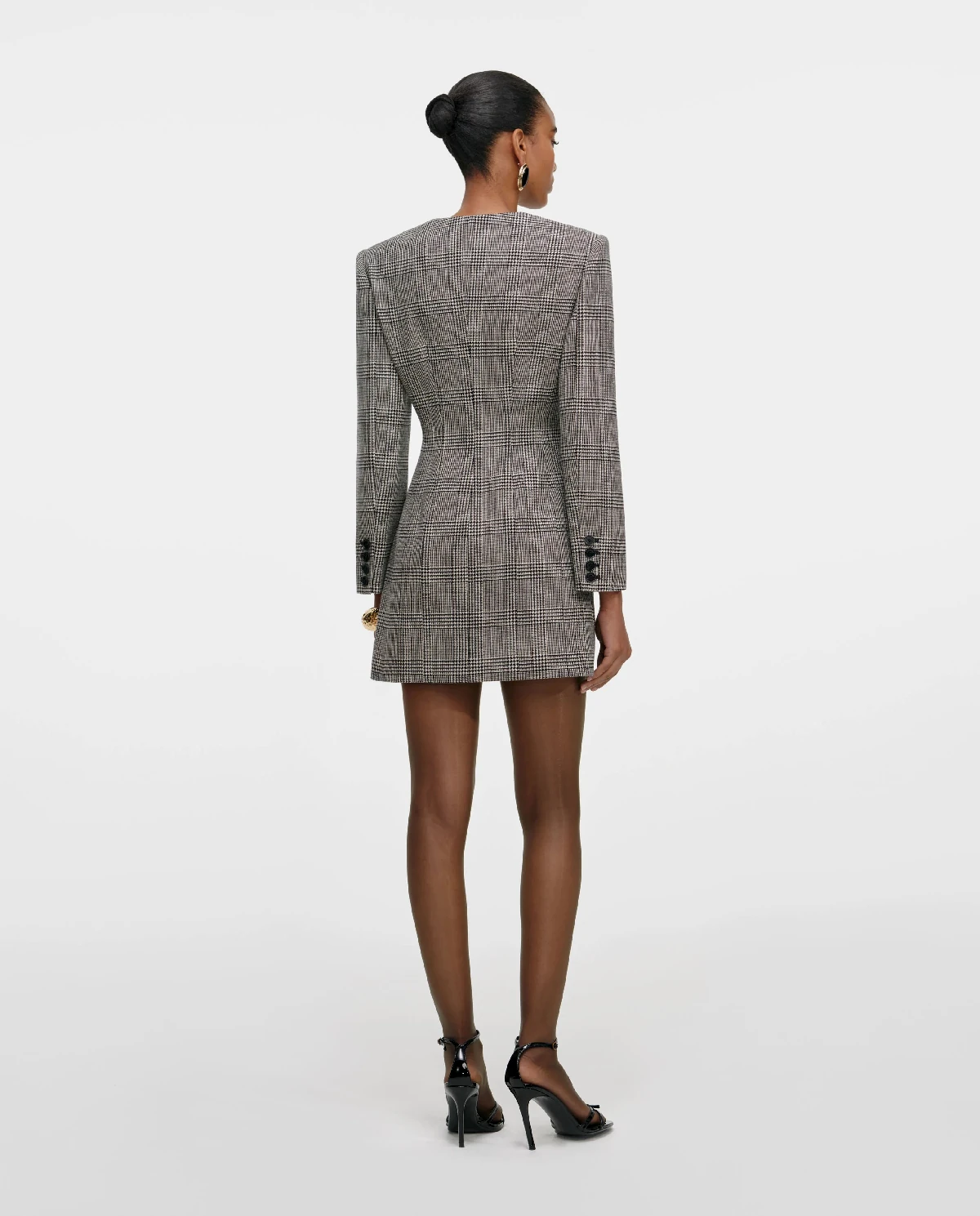 Sukienka mini w kratkę - Image #2