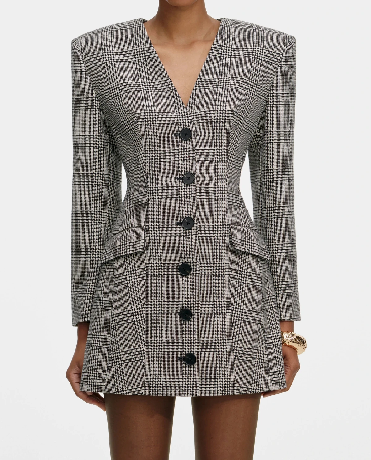 Sukienka mini w kratkę - Image #3