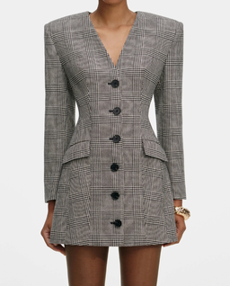 Sukienka mini w kratkę - Image #3