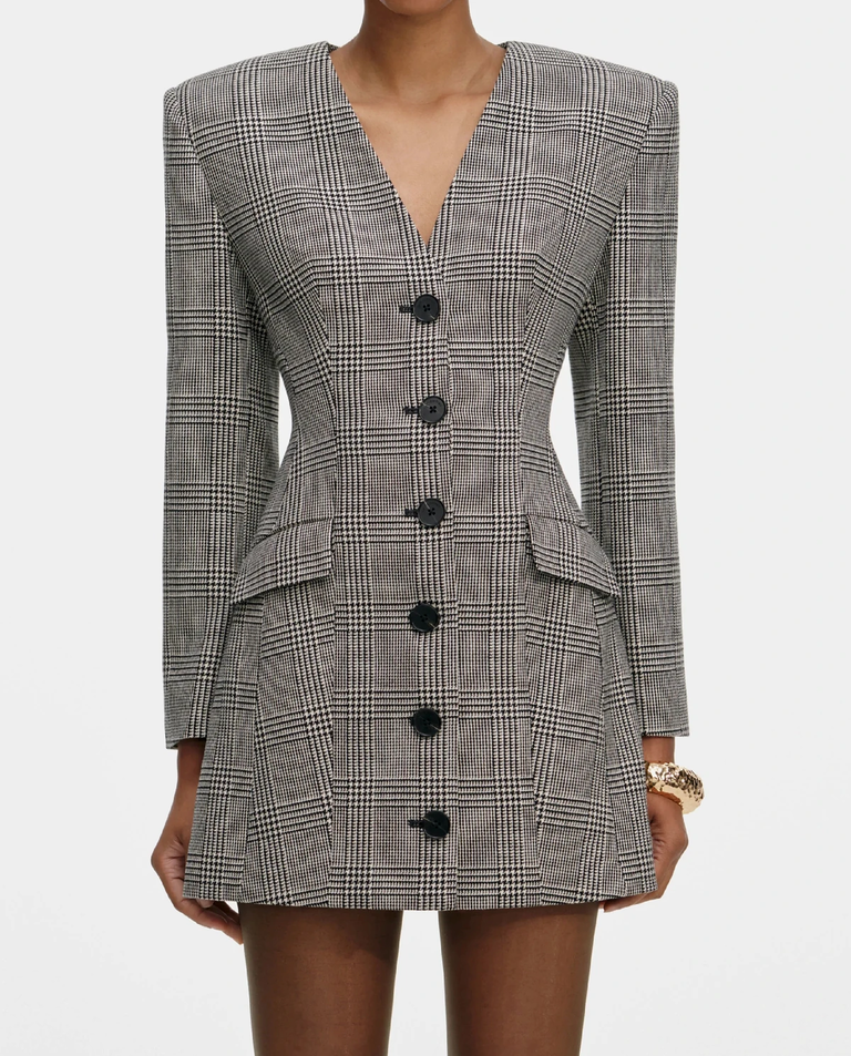 Sukienka mini w kratkę - Image #3