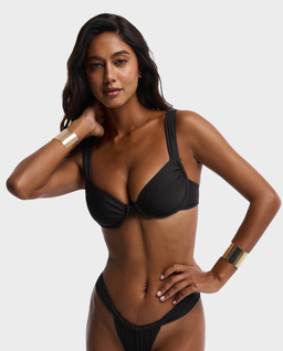 Czarny top od bikini Fleur - Image #0