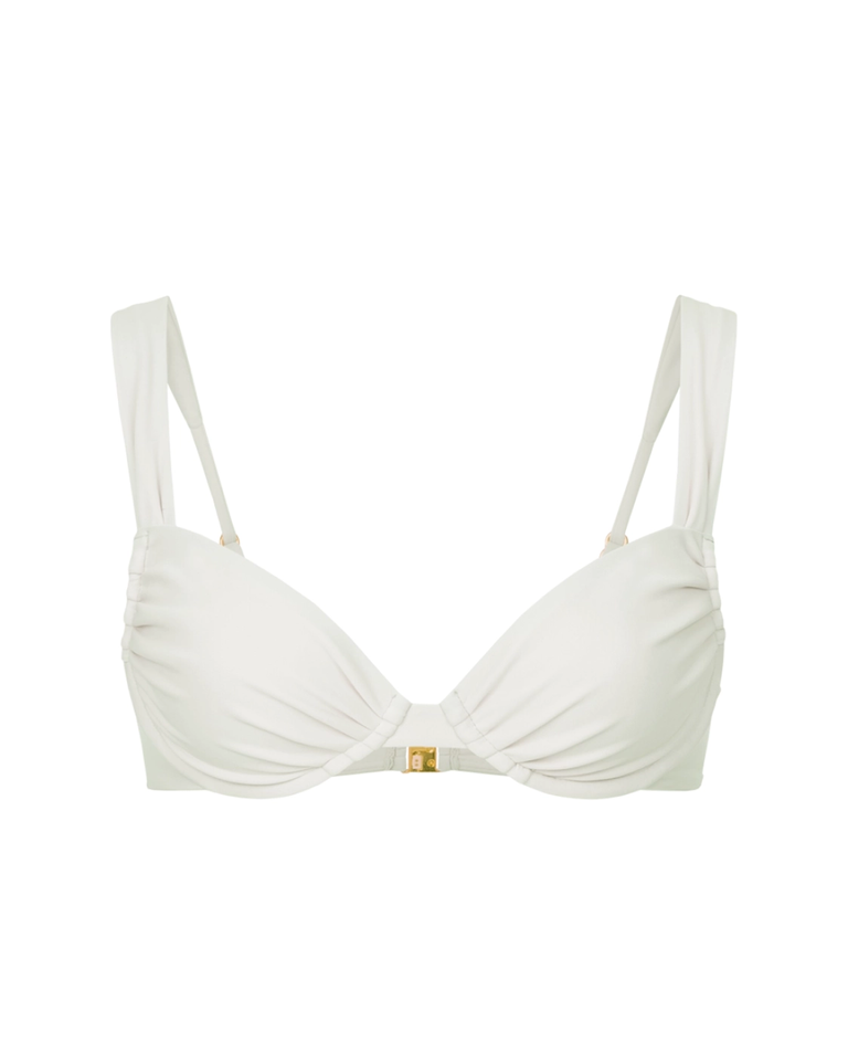 Biały top od bikini Fleur - Image #3