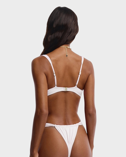 Biały top od bikini Fleur - Image #1