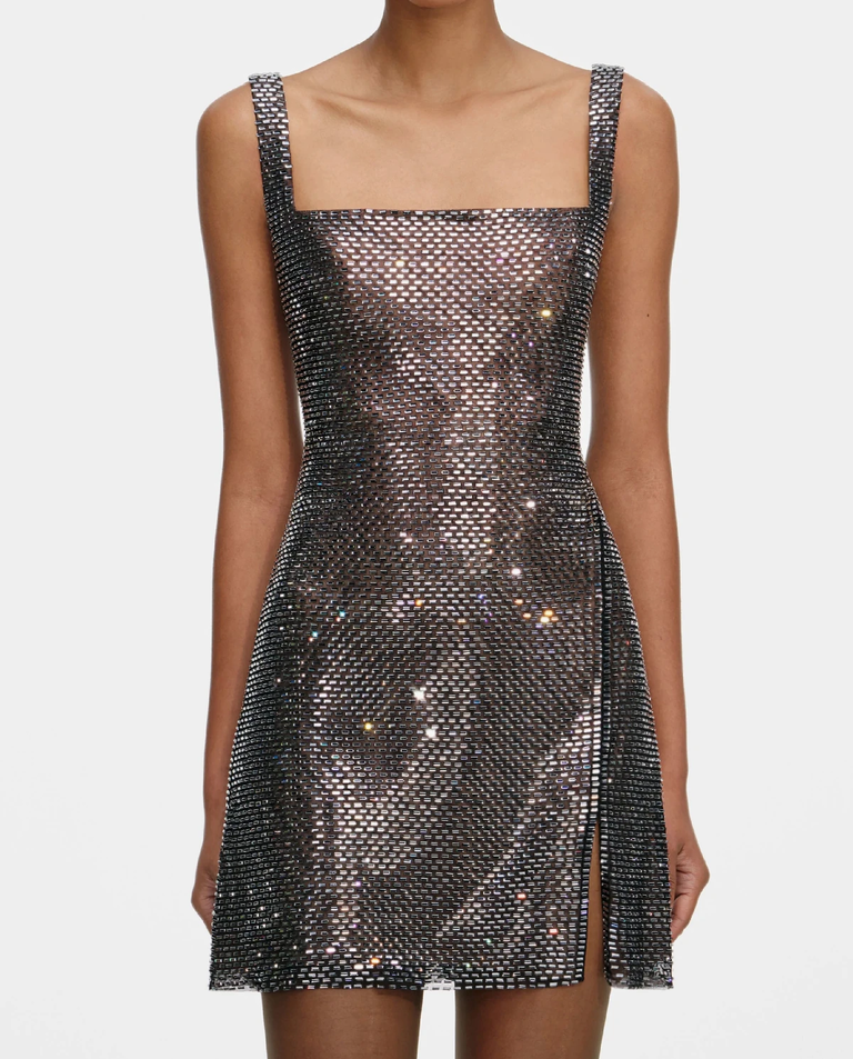 Mini sukienka wysadzana kryształkami - Image #3