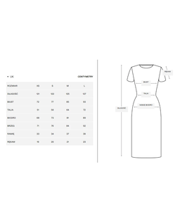 Szara dzianinowa sukienka midi z baskinką - Image #5