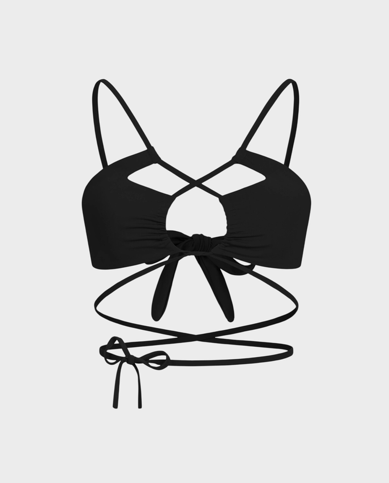 Czarny top od bikini Gardenia