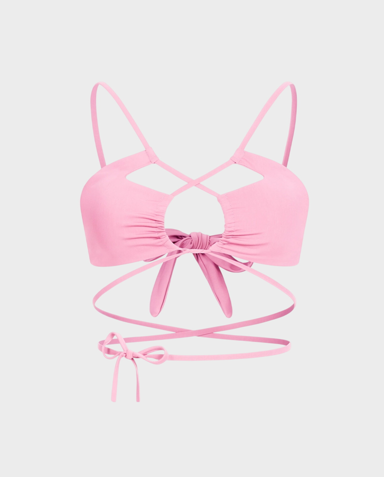 Różowy top od bikini Gardenia