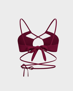 Bordowy top od bikini Gardenia - Image #1