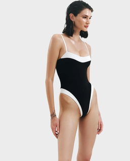 Czarny strój kąpielowy Late Checkout - Image #1