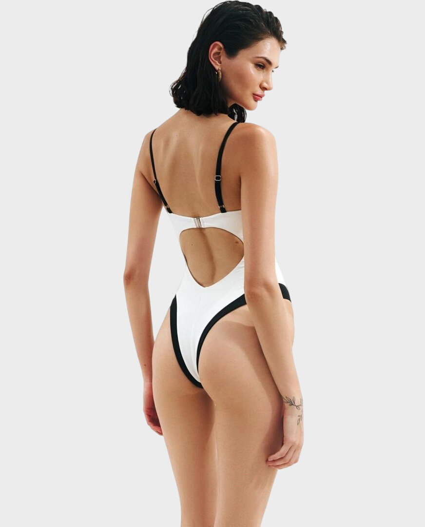 Biały strój kąpielowy Late Checkout - Image #1