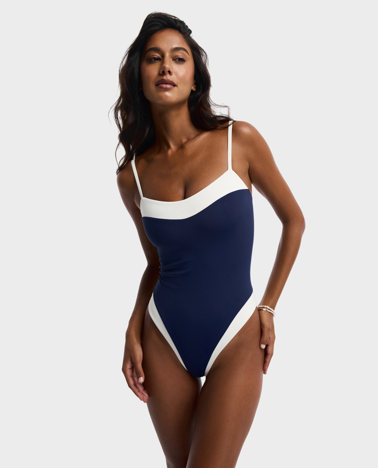 Granatowy strój kąpielowy Late Checkout