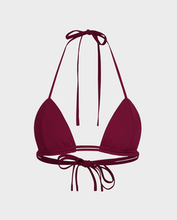 Bordowy top od bikini Lily - Image #0