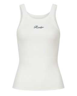 Biały prążkowany top Ribbed - Image #3