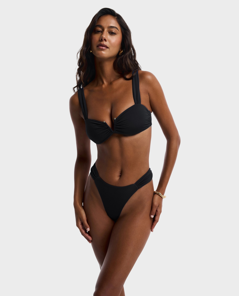 Czarny top od bikini Victoire