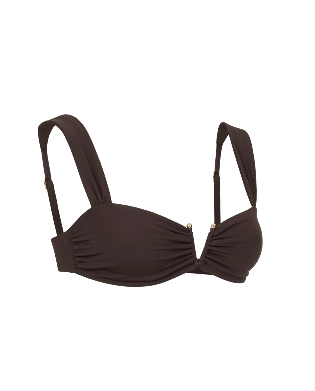 Brązowy top od bikini Victoire - Image #4