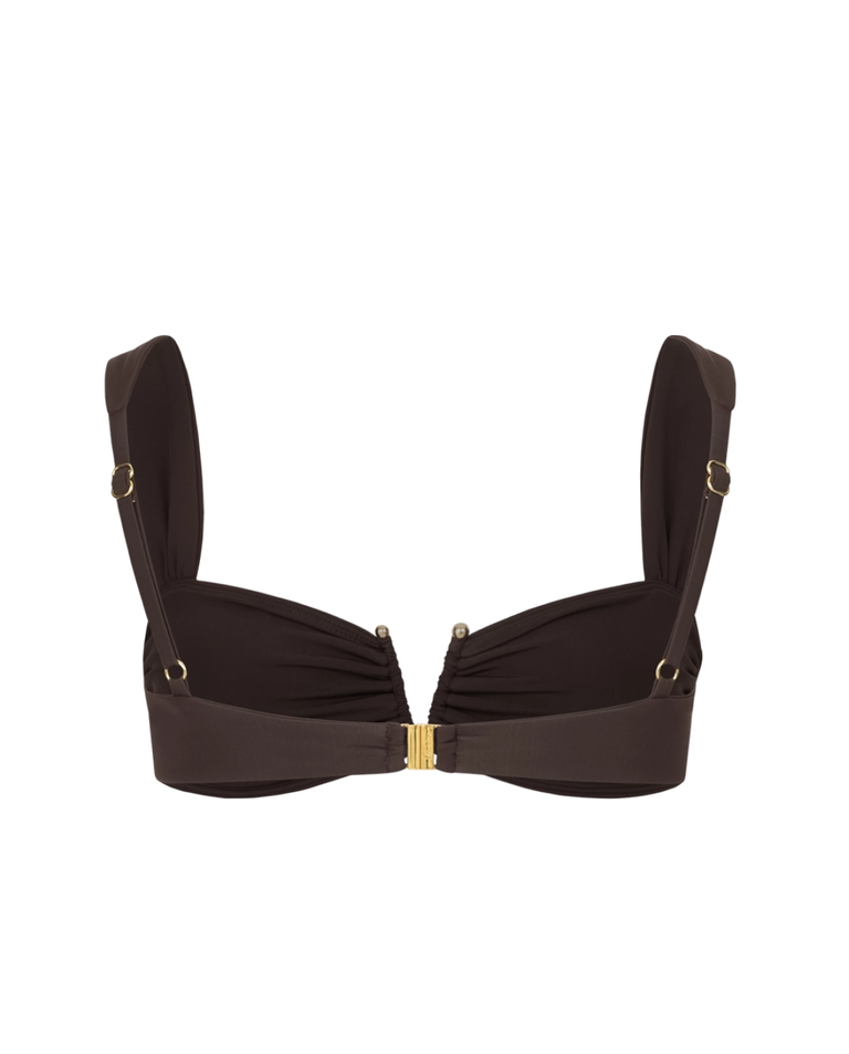 Brązowy top od bikini Victoire - Image #5