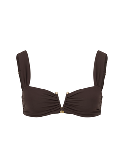 Brązowy top od bikini Victoire - Image #6