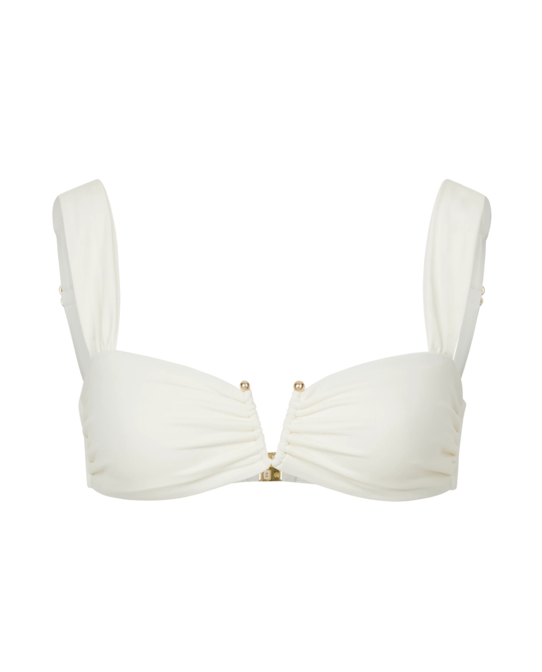 Biały top od bikini Victoire - Image #3